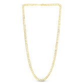 10K Yellow Gold 5.3mm Lite Comfort Curb 24 Chain with Lobster Lock